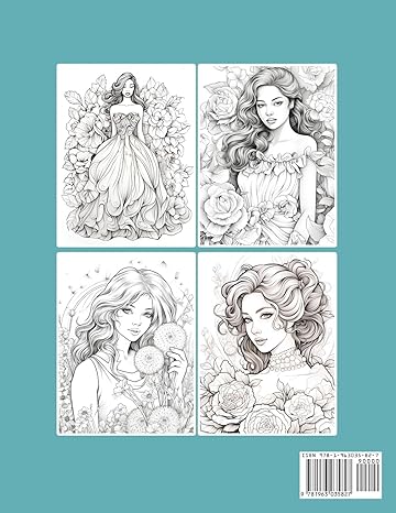 Floral woman coloring book for inmates Paperback - CA Corrections Bookstore