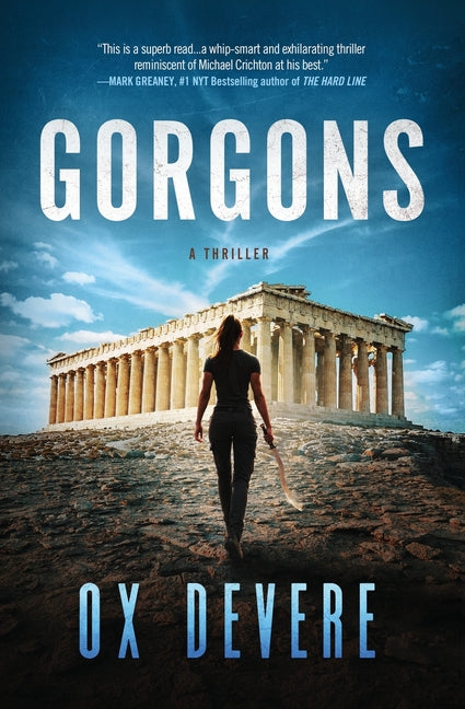 Paperback of "Gorgons" by Smuggler's Press featuring a dark, mythological-themed cover with illustrations of Gorgons and ancient motifs.