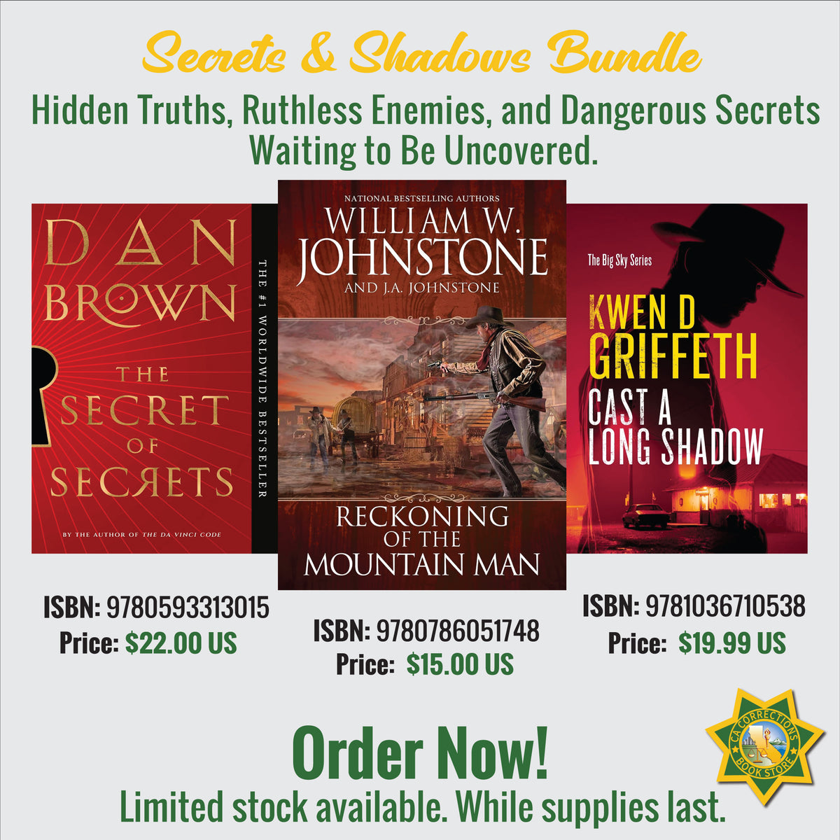 Secrets & Shadows Three-Book Bundle