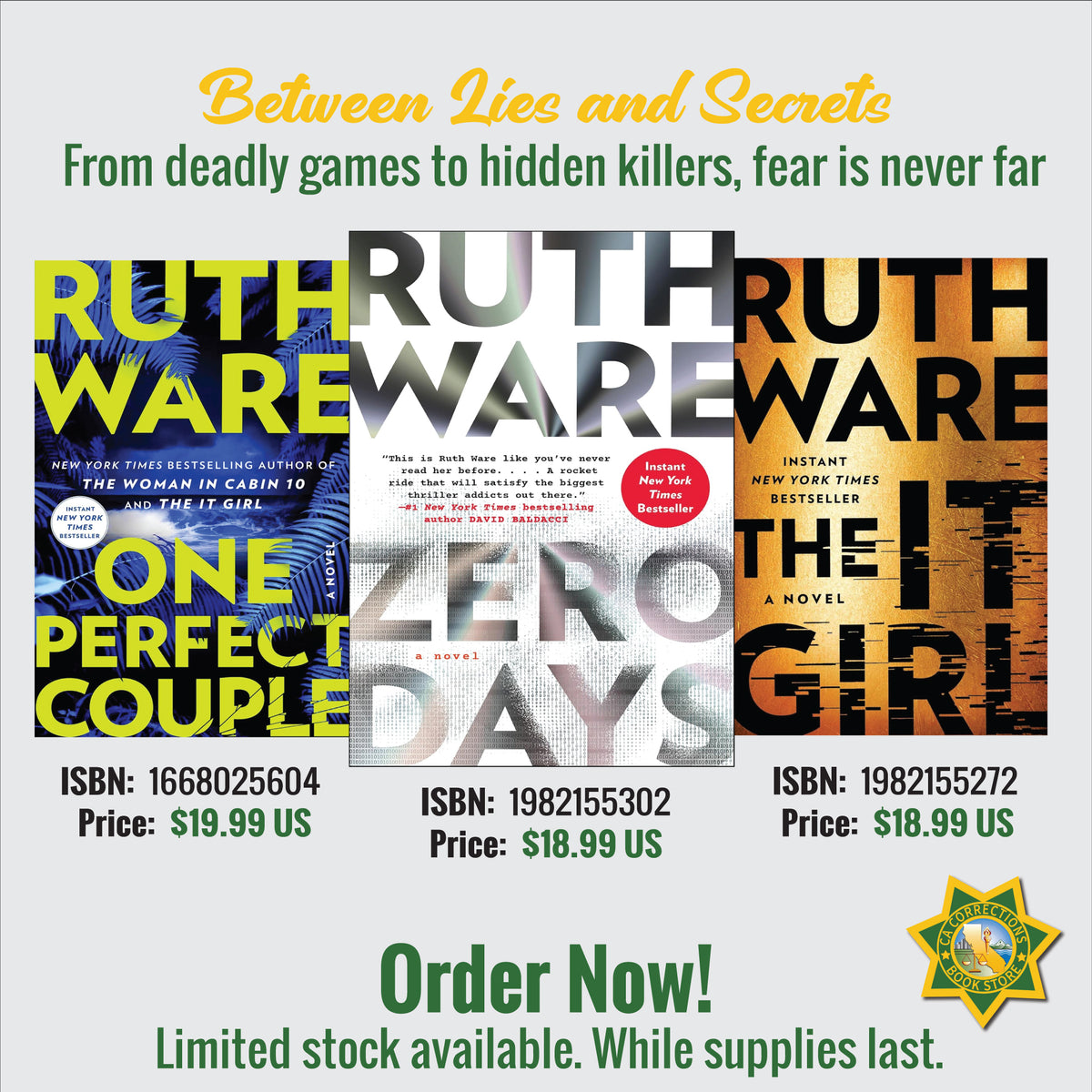 Between Lies and Secrets: Ruth Ware Thriller Bundle