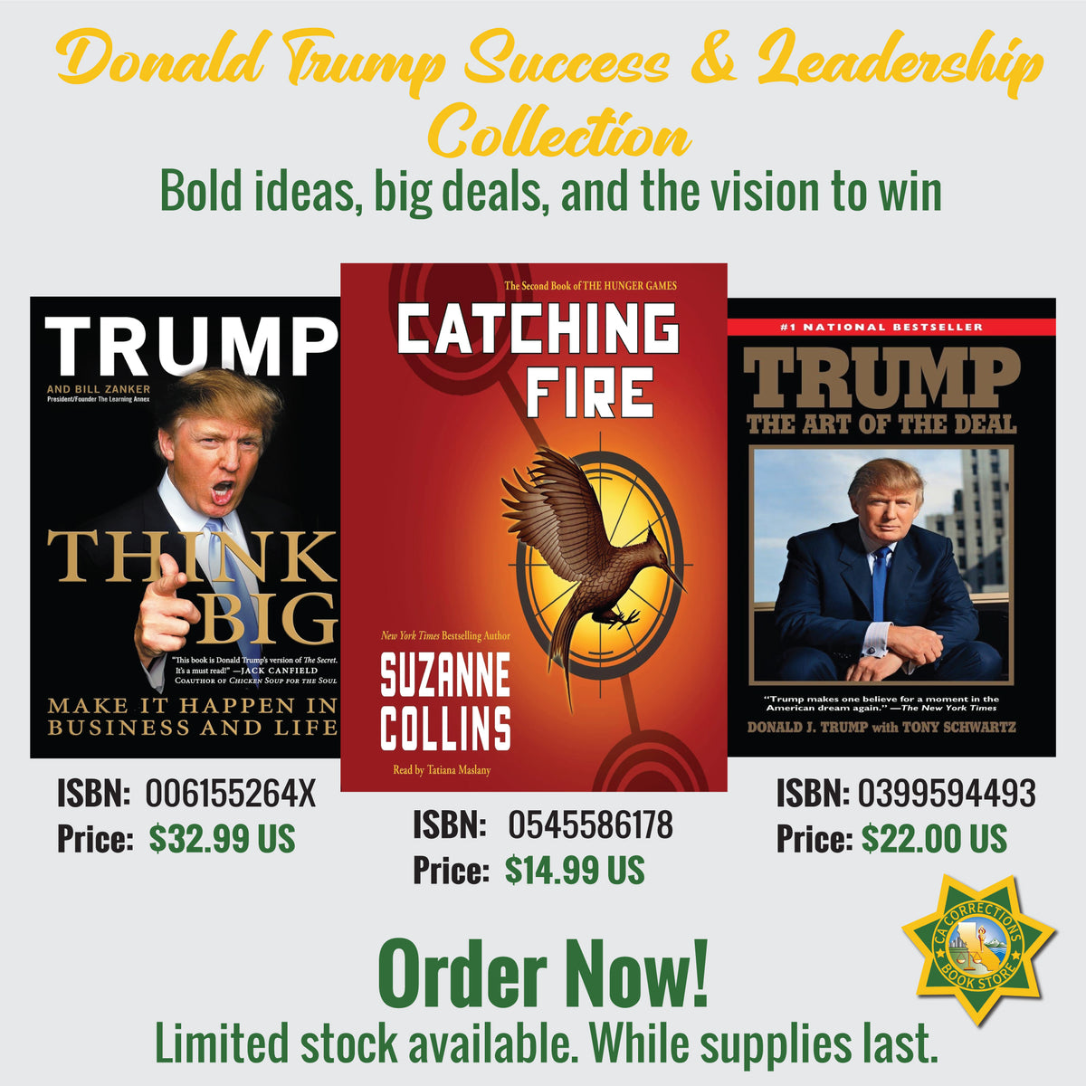 Donald Trump Success & Leadership Collection with Catching Fire