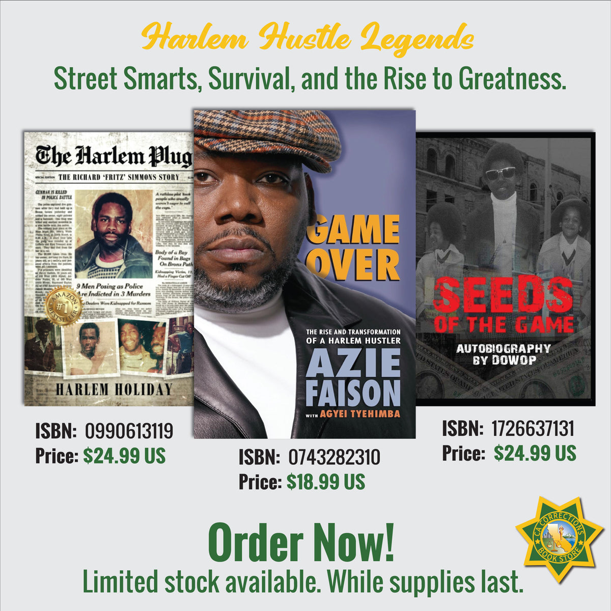 Harlem Hustle Legends: Street Smarts, Survival, and the Rise to Greatness Bundle