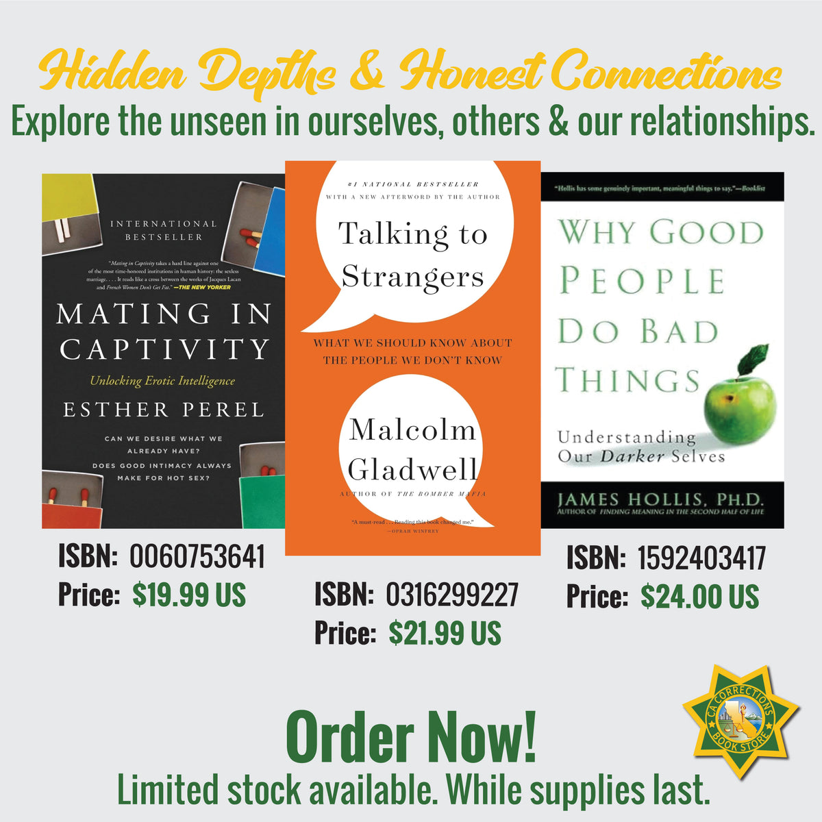 Hidden Depths & Honest Connections three-book bundle