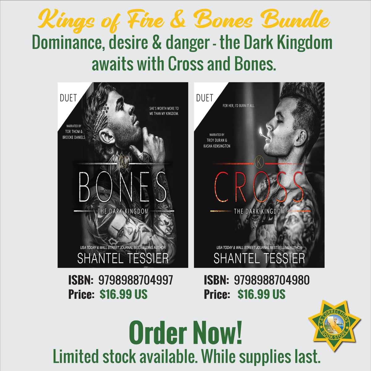 Kings of Fire and Bones bundle featuring Bones and Cross by Shantel Tessier