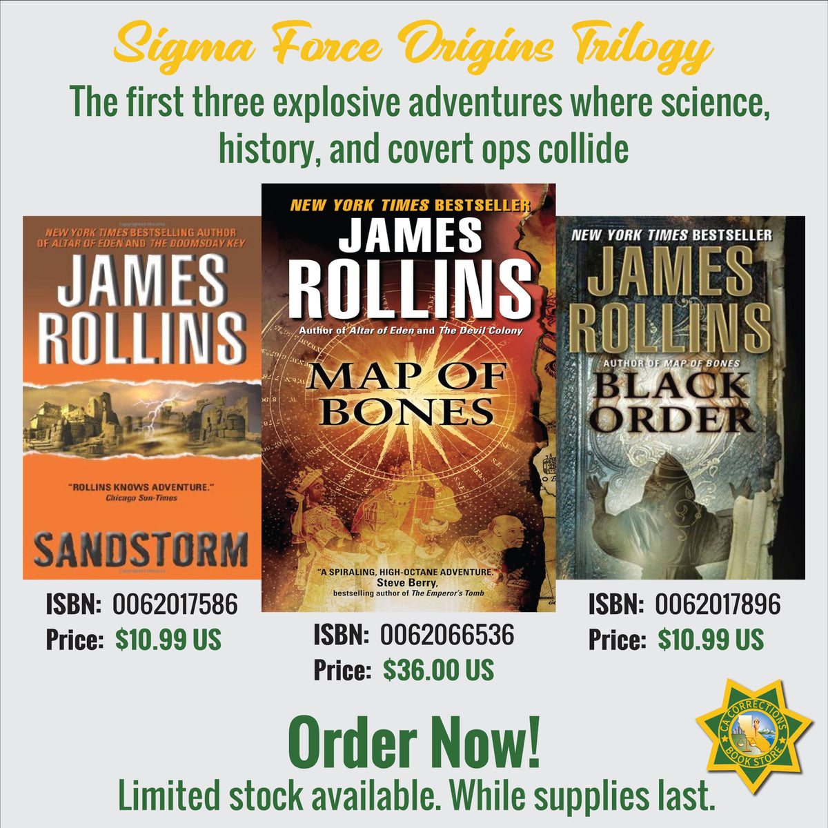 Sigma Force Origins Trilogy: James Rollins Adventure Bundle