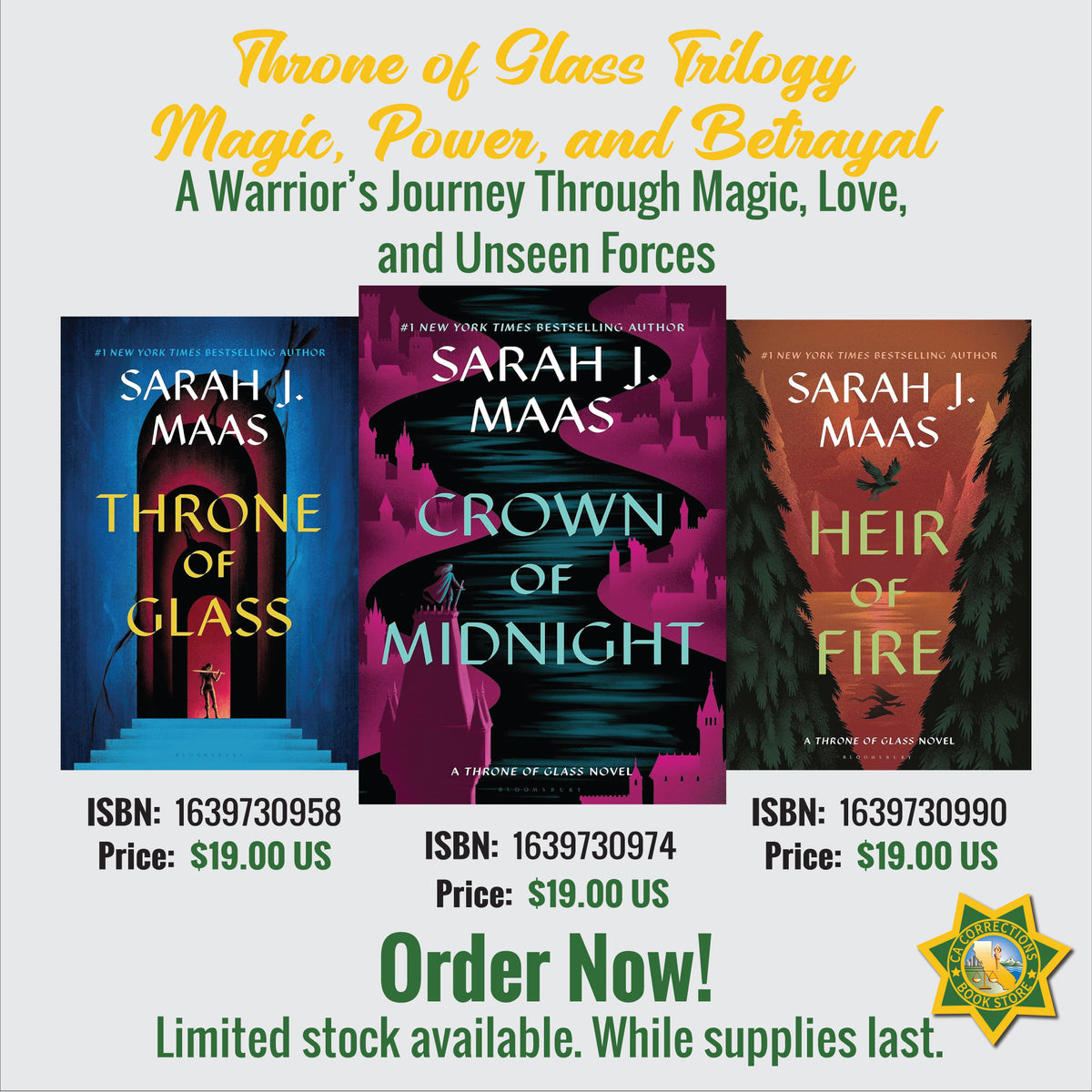 Throne of Glass Trilogy: Magic, Power, and Betrayal Bundle
