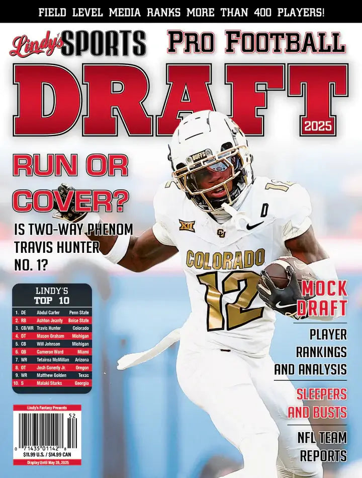 Lindy’s 2025-26 NFL & College Football Preview Combo Pack Sports Magazines SureShot Books Publishing LLC LINDY'S 2025 PRO FOOTBALL DRAFT MAGAZINE