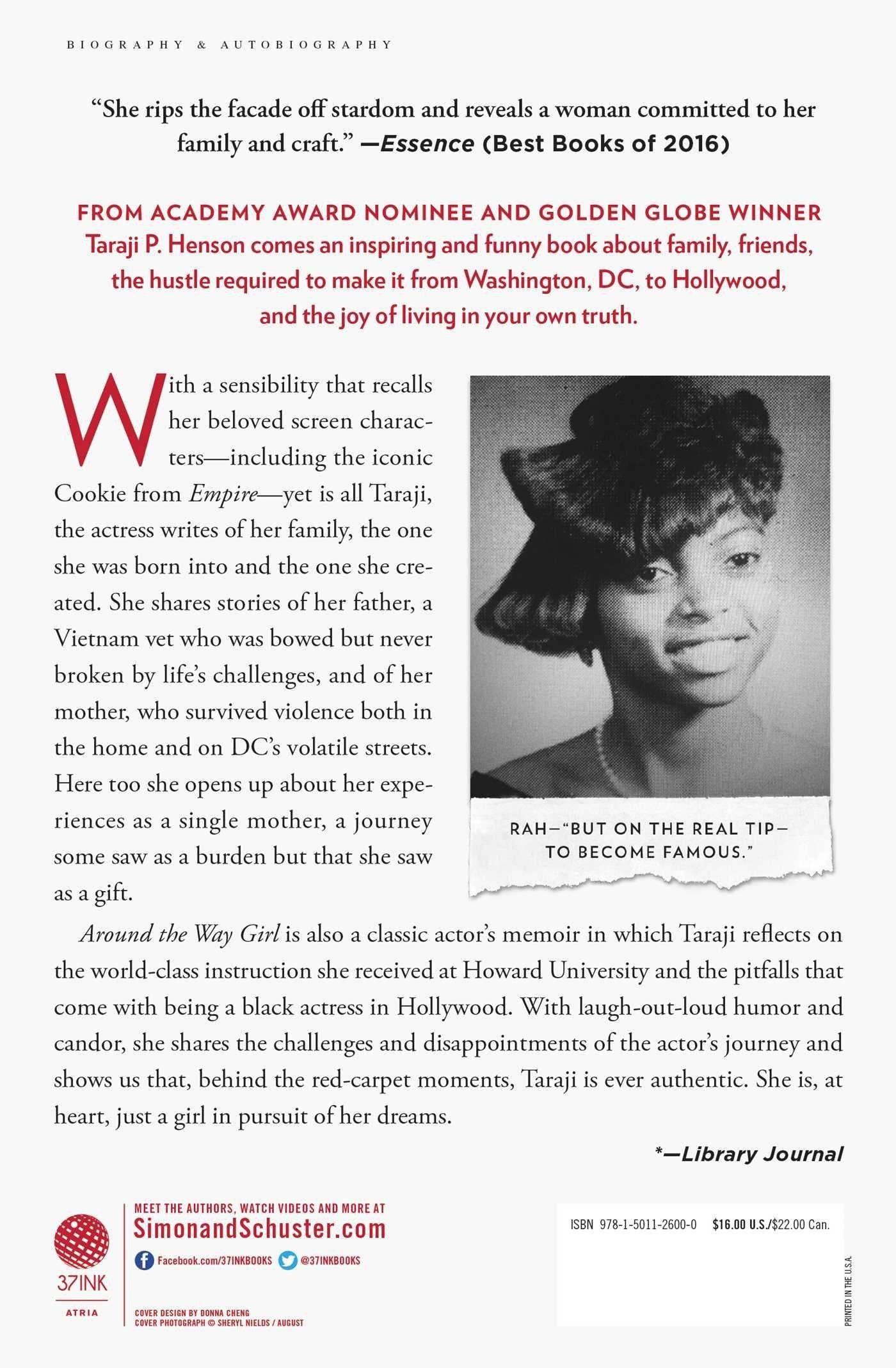 Around the Way Girl: A Memoir Biography & Autobiography | Personal Memoirs Henson, Taraji P