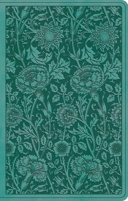 ESV Premium Gift Bible (Trutone, Teal, Floral Design) Bible Crossway