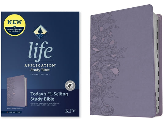 KJV Life Application Study Bible, Third Edition (Leatherlike, Peony Lavender, Indexed, Red Letter) Bible Tyndale House Publishers