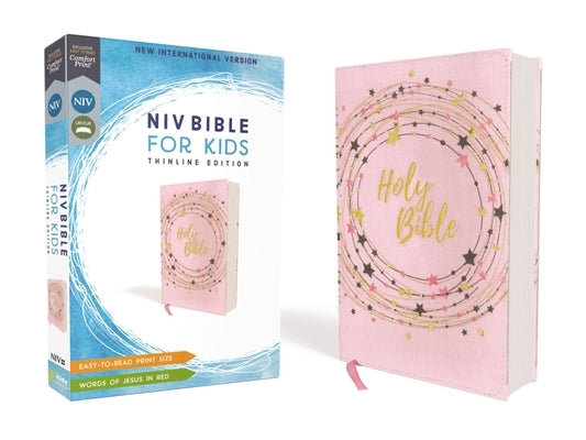 Niv, Bible for Kids, Flexcover, Pink/Gold, Red Letter, Comfort Print: Thinline Edition Zonderkidz