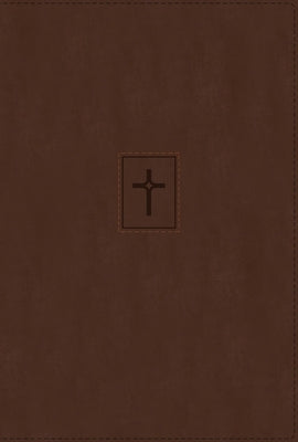 Niv, Thinline Bible, Large Print, Leathersoft, Brown, Red Letter, Thumb Indexed, Comfort Print Bible Zondervan