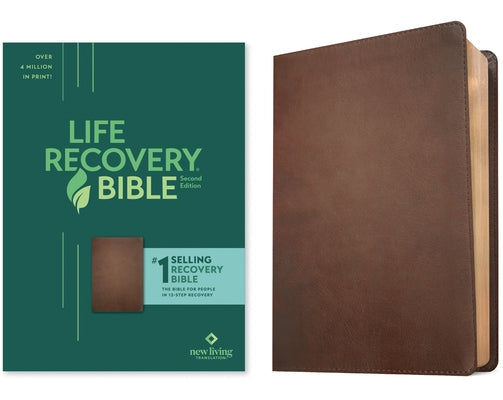 NLT Life Recovery Bible, Second Edition (Leatherlike, Rustic Brown) Bible Tyndale House Publishers
