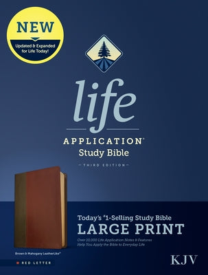 KJV Life Application Study Bible, Third Edition, Large Print (Red Letter, Leatherlike, Brown/Mahogany) Tyndale House Publishers