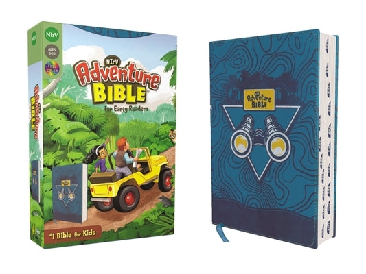 Nirv, Adventure Bible for Early Readers, Leathersoft, Blue, Full Color, Thumb Indexed Tabs Bible Zonderkidz