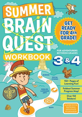 Summer Brain Quest: Between Grades 3 & 4 Paperback Workman Kids