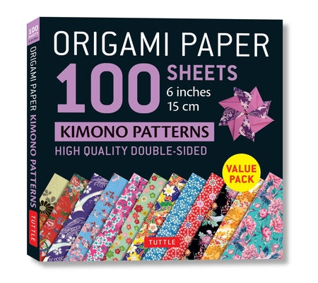 Origami Paper 100 Sheets Kimono Patterns 6 (15 CM): Double-Sided Origami Sheets Printed with 12 Different Patterns (Instructions for 6 Projects Includ Other Tuttle Publishing