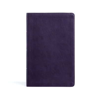 CSB Single-Column Personal Size Bible, Plum Leathertouch Bible Holman Bibles