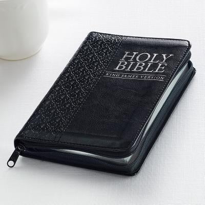 KJV Pocket Edition: Zippered Black Imitation Leather Christian Art Gifts Inc