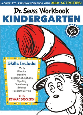 Dr. Seuss Workbook: Kindergarten: 300+ Fun Activities with Stickers and More! (Math, Phonics, Reading, Spelling, Vocabulary, Science, Problem Solving, Paperback Bright Matter Books