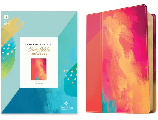 NLT Courage for Life Study Bible for Women (Leatherlike, Fierce Pink, Filament Enabled) Bible Tyndale House Publishers