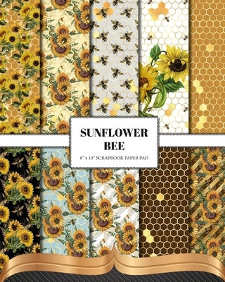 Sunflower Bee Scrapbook Paper Paperback Blurb