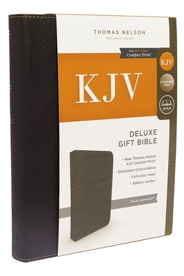 KJV, Deluxe Gift Bible, Imitation Leather, Black, Red Letter Edition Thomas Nelson