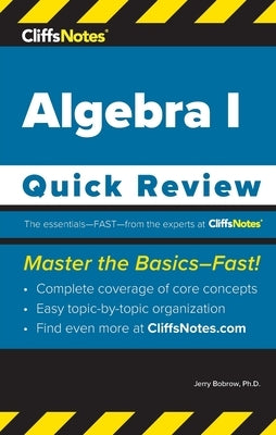 CliffsNotes Algebra I: Quick Review Paperback Cliffsnotes