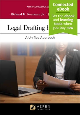 Paperback copy of Legal Drafting by Design: A Unified Approach by Aspen Publishing, showing the book cover and title.