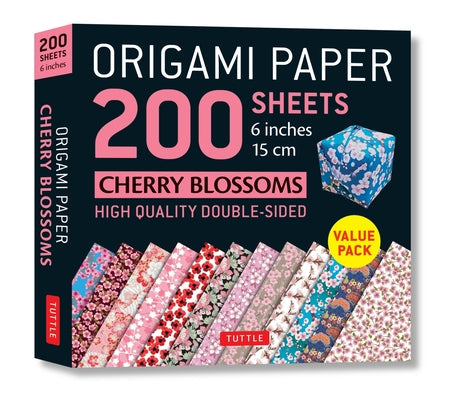 Origami Paper 200 Sheets Cherry Blossoms 6 (15 CM): Tuttle Origami Paper: Double Sided Origami Sheets Printed with 12 Different Designs (Instructions Other Tuttle Publishing