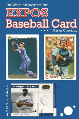 The Expos Baseball Card Master Checklist Paperback Blurb
