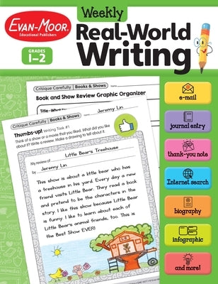 Weekly Real-World Writing, Grade 1 - 2 Teacher Resource Paperback Evan Moor Educational Publishers