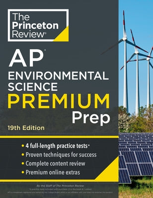 Princeton Review AP Environmental Science Premium Prep, 19th Edition: 4 Practice Tests + Digital Practice Online + Content Review Paperback Random House Children's Books