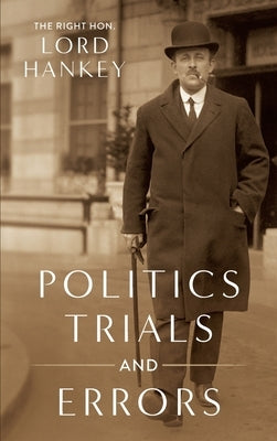 Hardcover of "Politics, Trials and Errors" by Lawbook Exchange, Ltd., showing the book cover with title and publisher details.
