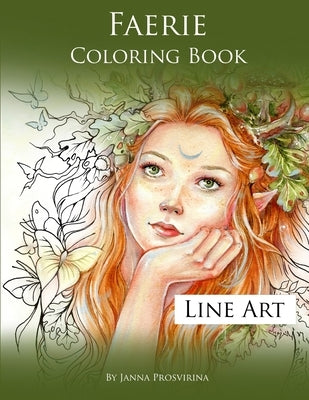 Faerie Coloring Book: Line Art Paperback Lulu.com