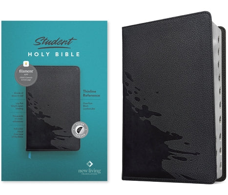 NLT Student Bible, Thinline Reference, Filament Enabled (Leatherlike, Overflow Black, Indexed, Red Letter) Bible Tyndale House Publishers