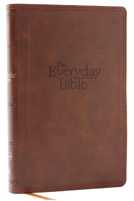 Nkjv, the Everyday Bible, Leathersoft, Brown, Red Letter, Comfort Print: 365 Daily Readings Through the Whole Bible Bible Thomas Nelson