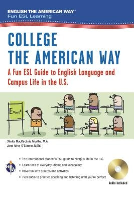 English the American Way: A Fun ESL Guide for College Students (Book + Audio) Paperback Research & Education Association