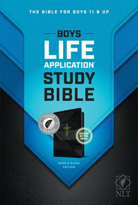 NLT Boys Life Application Study Bible, Tutone (Leatherlike, Neon/Black, Indexed) Bible Tyndale House Publishers