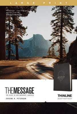 The Message Thinline, Large Print (Leather-Look, Desert Night Black) Bible NavPress Publishing Group