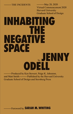 Inhabiting the Negative Space Paperback Sternberg Press