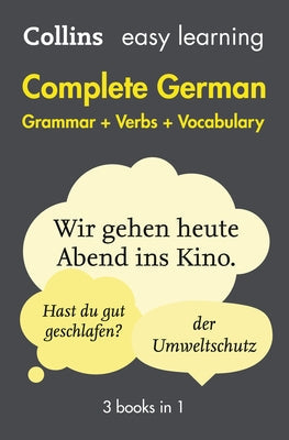 Complete German Grammar Verbs Vocabulary: 3 Books in 1 Collins