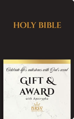 NRSV Updated Edition Gift & Award Bible with Apocrypha (Imitation Leather, Black) Bible Hendrickson Publishers
