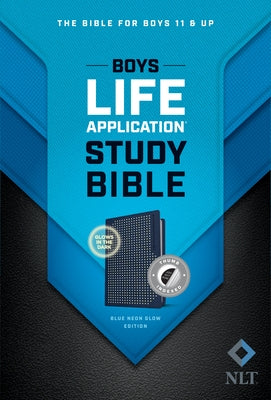 NLT Boys Life Application Study Bible, Tutone (Leatherlike, Blue/Neon/Glow, Indexed) Bible Tyndale House Publishers
