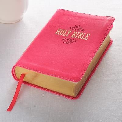 KJV Compact Large Print Lux-Leather Pink by