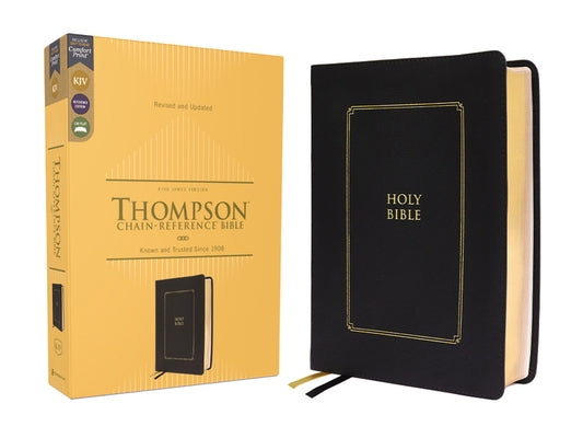 Kjv, Thompson Chain-Reference Bible, Leathersoft, Black, Red Letter, Comfort Print Bible Zondervan