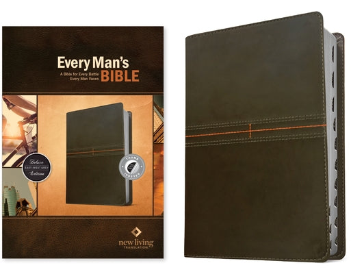 Every Man's Bible NLT (Leatherlike, East-West Grey, Indexed) Bible Tyndale House Publishers