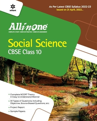 CBSE All In One Social Science Class 10 2022-23 Edition (As per latest CBSE Syllabus issued on 21 April 2022) Paperback Arihant Publication India Limited