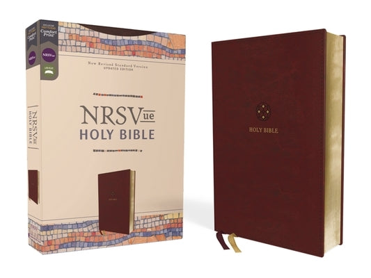 Nrsvue, Holy Bible, Leathersoft, Burgundy, Comfort Print Bible Zondervan