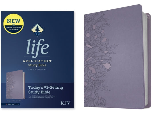 KJV Life Application Study Bible, Third Edition (Leatherlike, Peony Lavender, Red Letter) Bible Tyndale House Publishers